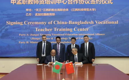 China, Bangladesh sign MoU to boost vocational education and training