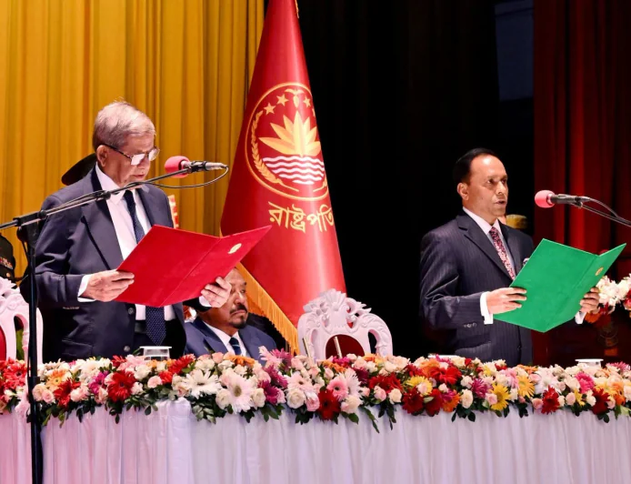 Mirza Fakhrul sworn in as 23rd president