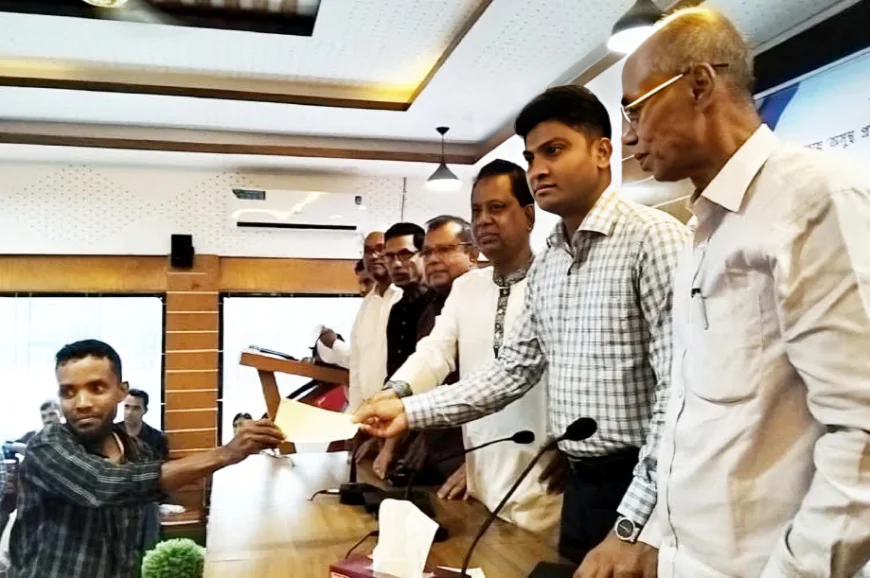 57 Underprivileged, Disabled Students Receive Financial Aid in Patuakhali