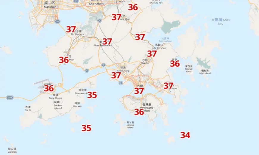 Hong Kong weather observatory records highest temperature on record