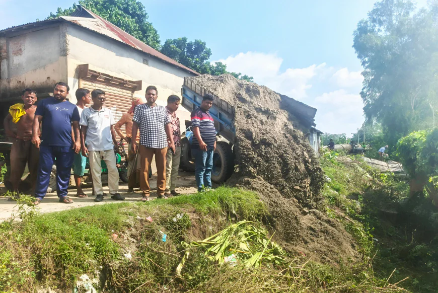 Ending long-standing public suffering in  Sarishabari: Road renovation with own funds