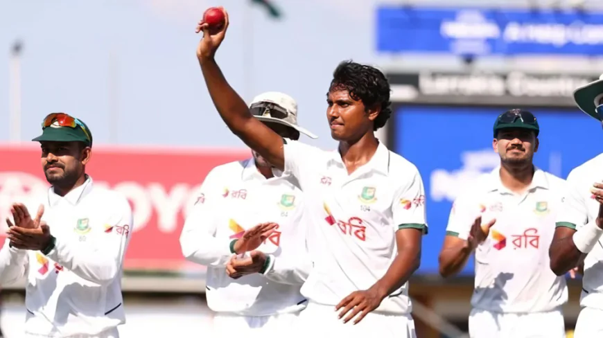 Hasan’s Six-For Bundles Out Australia for 198 in First Innings