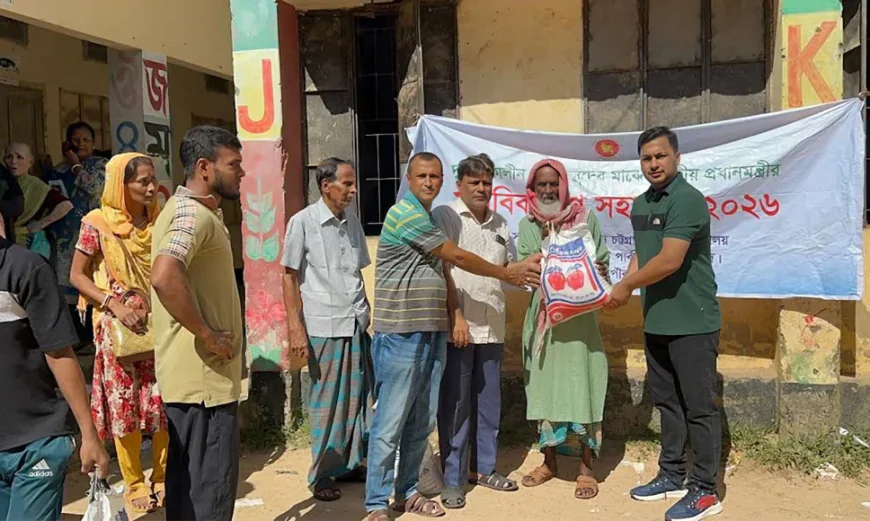 1,300 disaster-hit families receive food aid in Rangamati