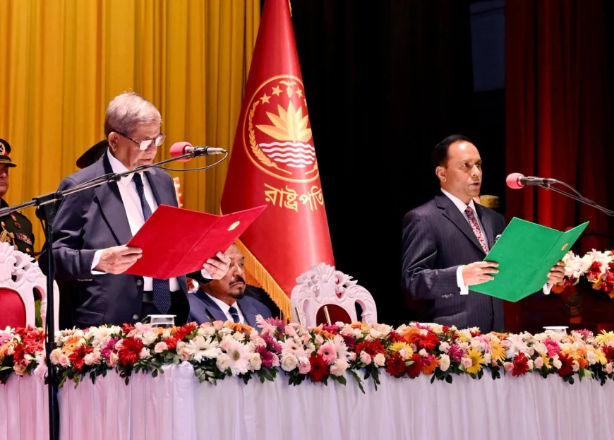 Mirza Fakhrul sworn in as 23rd president