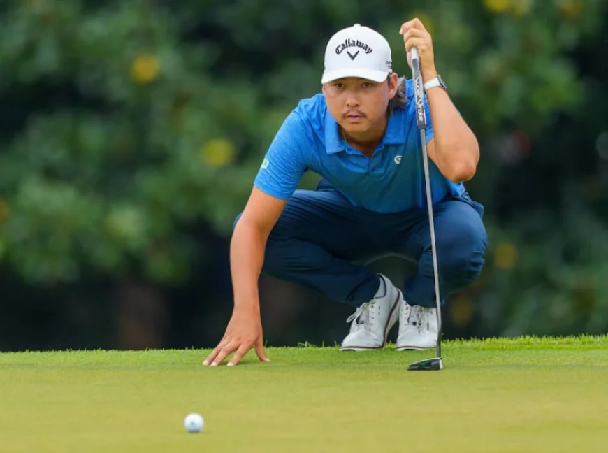 Australia's Min Woo Lee leads Tour Championship