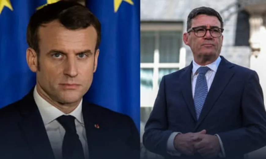 Macron in Britain to unveil Bayeux Tapestry, meet Burnham