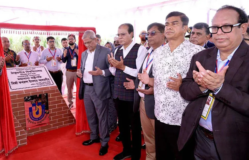 President lays the foundation stone for Thakurgaon University