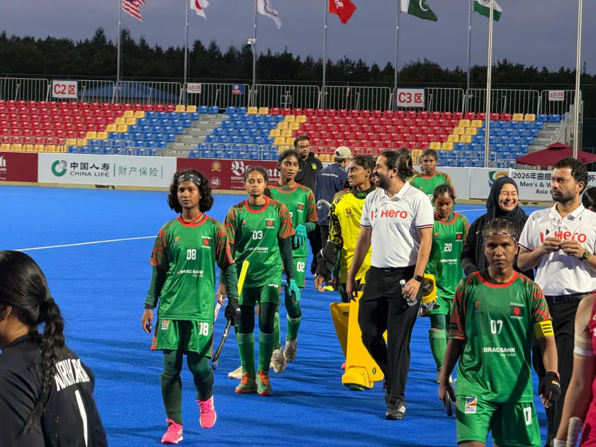 Bangladesh Women’s Hockey Team Lose 2-0 to Japan