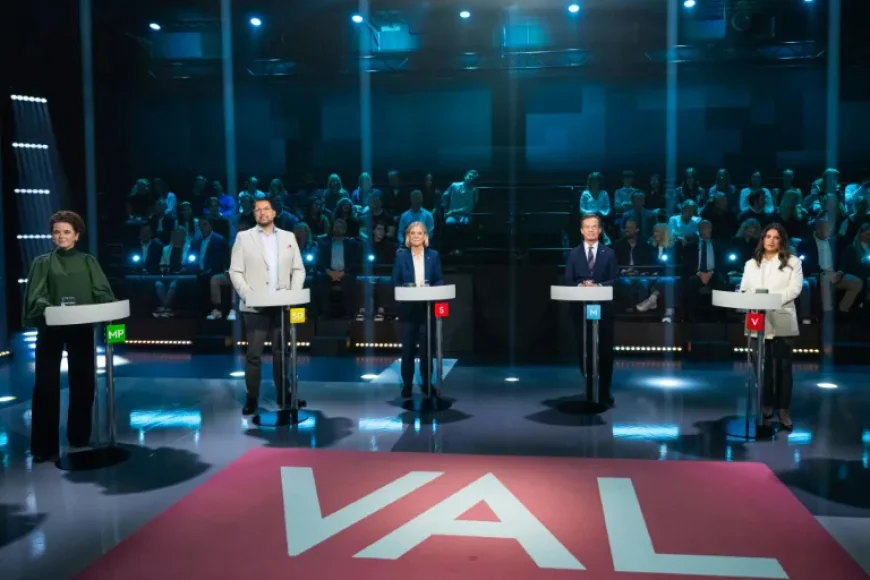 Swedish party leaders trade barbs ahead of election