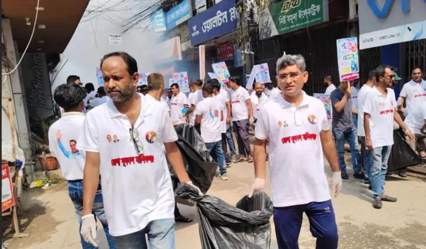 Jubo Dal holds cleanliness drive in Manikganj
