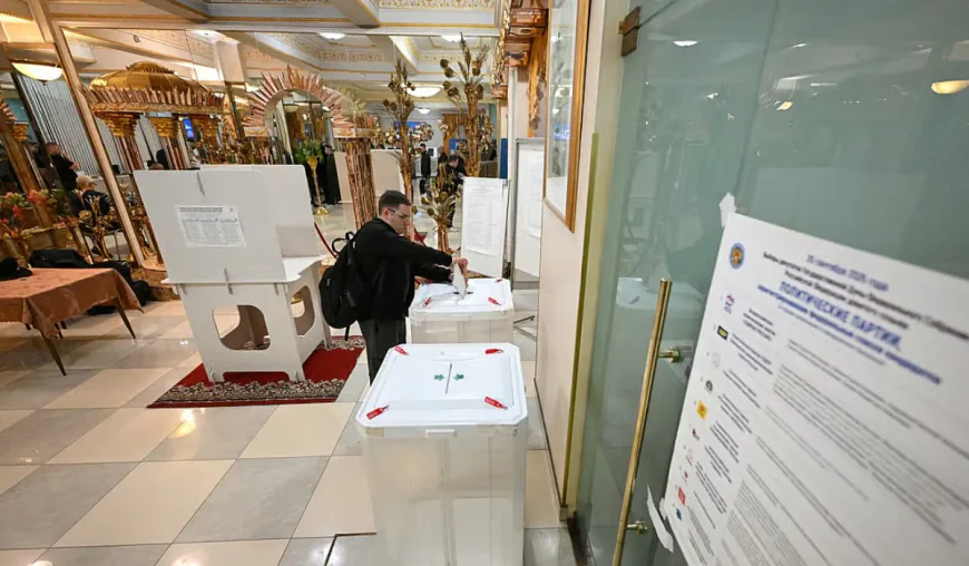 Russia says dozens of Ukrainian drones destroyed as polls open
