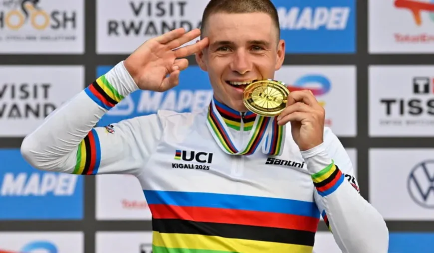 Evenepoel starts bid for historic Worlds time-trial title