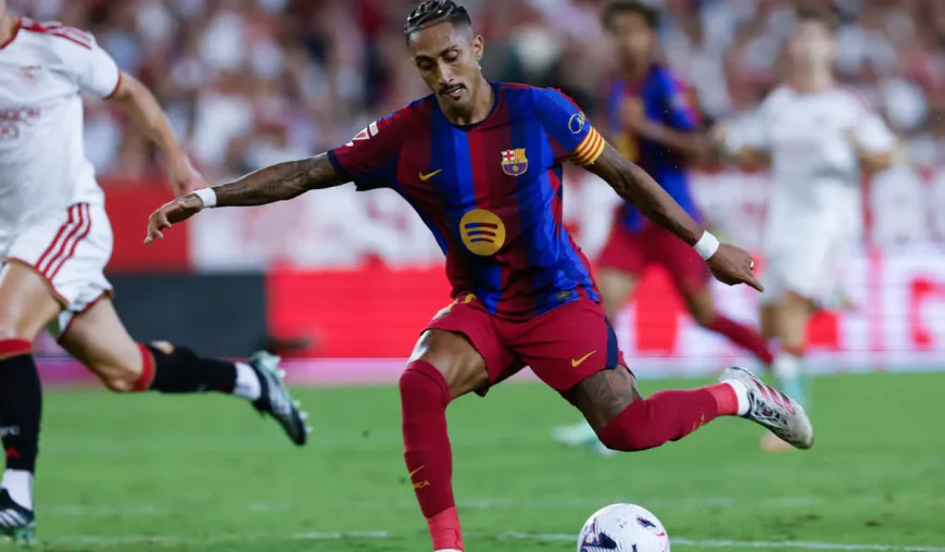 Raphinha hat-trick powers Barcelona to victory over Sevilla