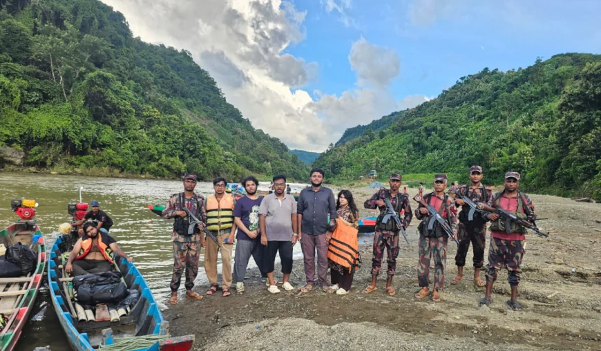 BGB rescues seriously ill tourist from remote Langlok waterfall area in Thanchi, Bandarban