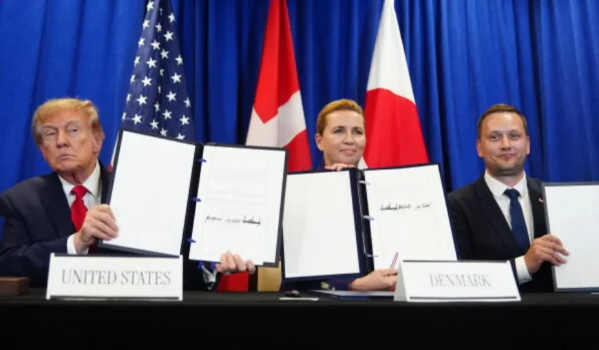 Trump signs security deal with Greenland and Denmark at UN