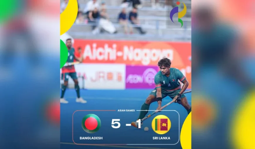 Bangladesh beat Sri Lanka 5-1 to secure first Asian Games hockey win