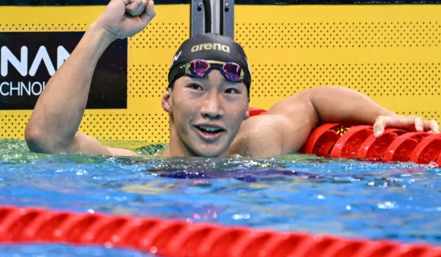 Japanese teen breaks swimming world record as Asian Games complaints grow