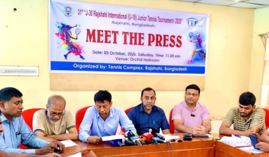 International Junior Tennis Championship to begin in Rajshahi on Oct 5