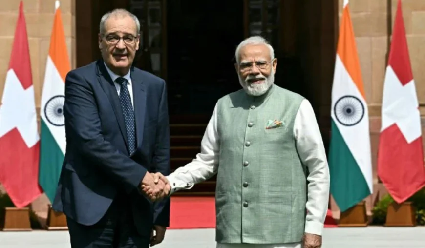 Swiss president visits India to strengthen trade ties