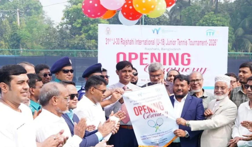 31st International Junior Tennis Tournament begins in Rajshahi
