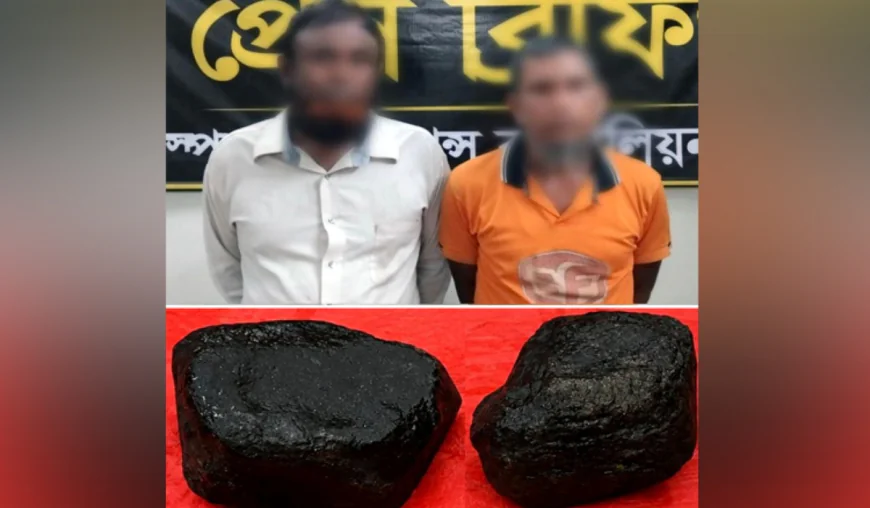 Two held with 50kg of black stones in Rangpur