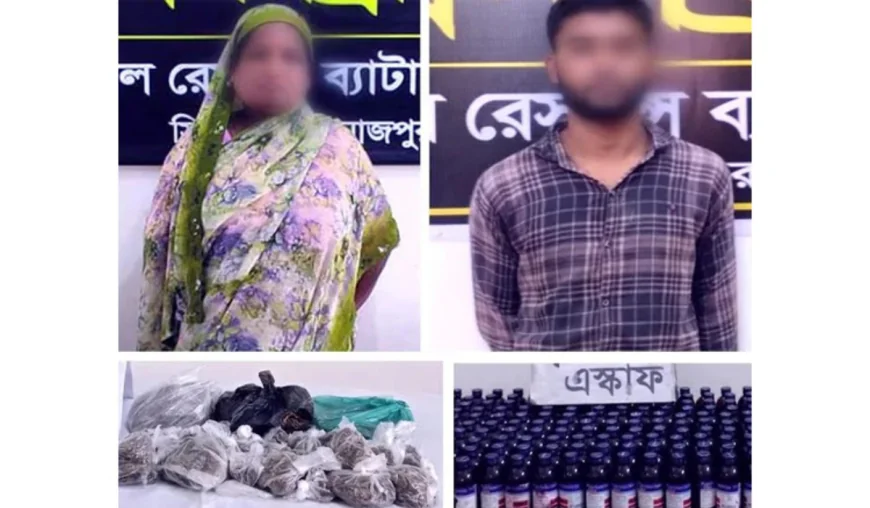 Two arrested with drugs in Dinajpur and Rangpur