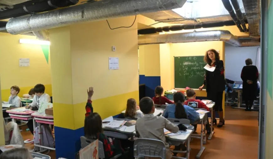 Air Raids Disrupt School Life in Kyiv as Students Rush to Shelters