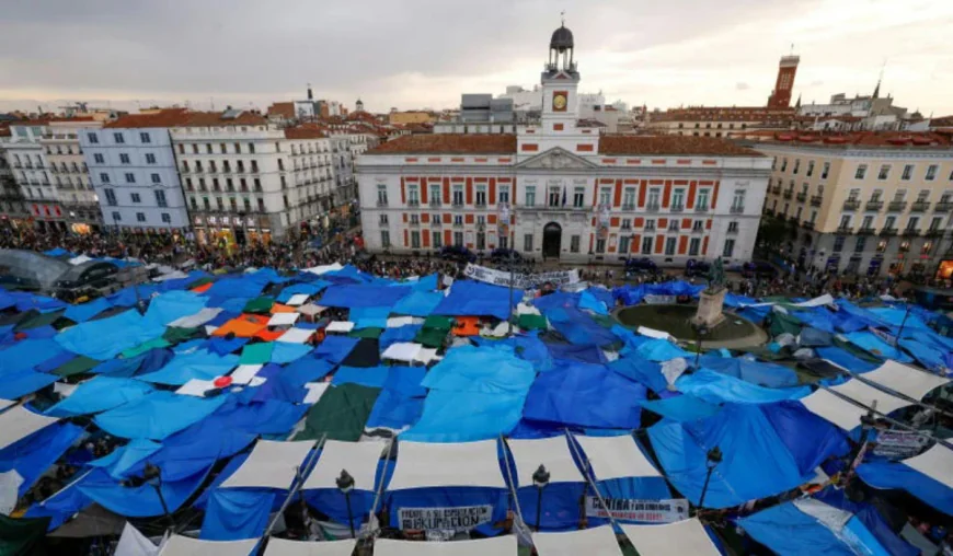 Madrid housing protest camp enters second month as residents vow to keep growing