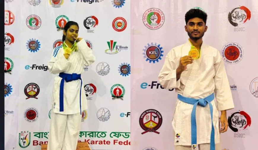 DU karate team wins three gold medals at Junior National Karate Competition